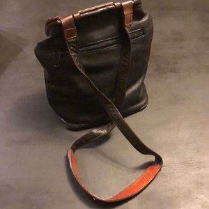 Maxx New York Black Leather Bag.